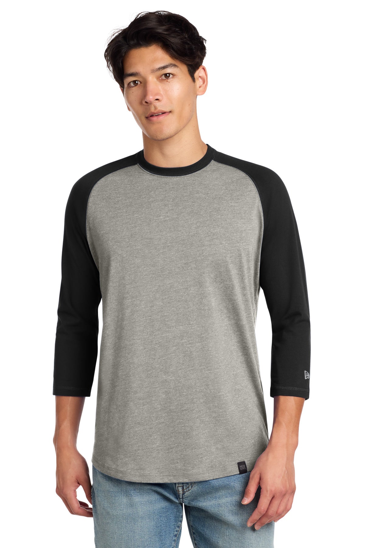 New Era  ®  Heritage Blend 3/4-Sleeve Baseball Raglan Tee. NEA104