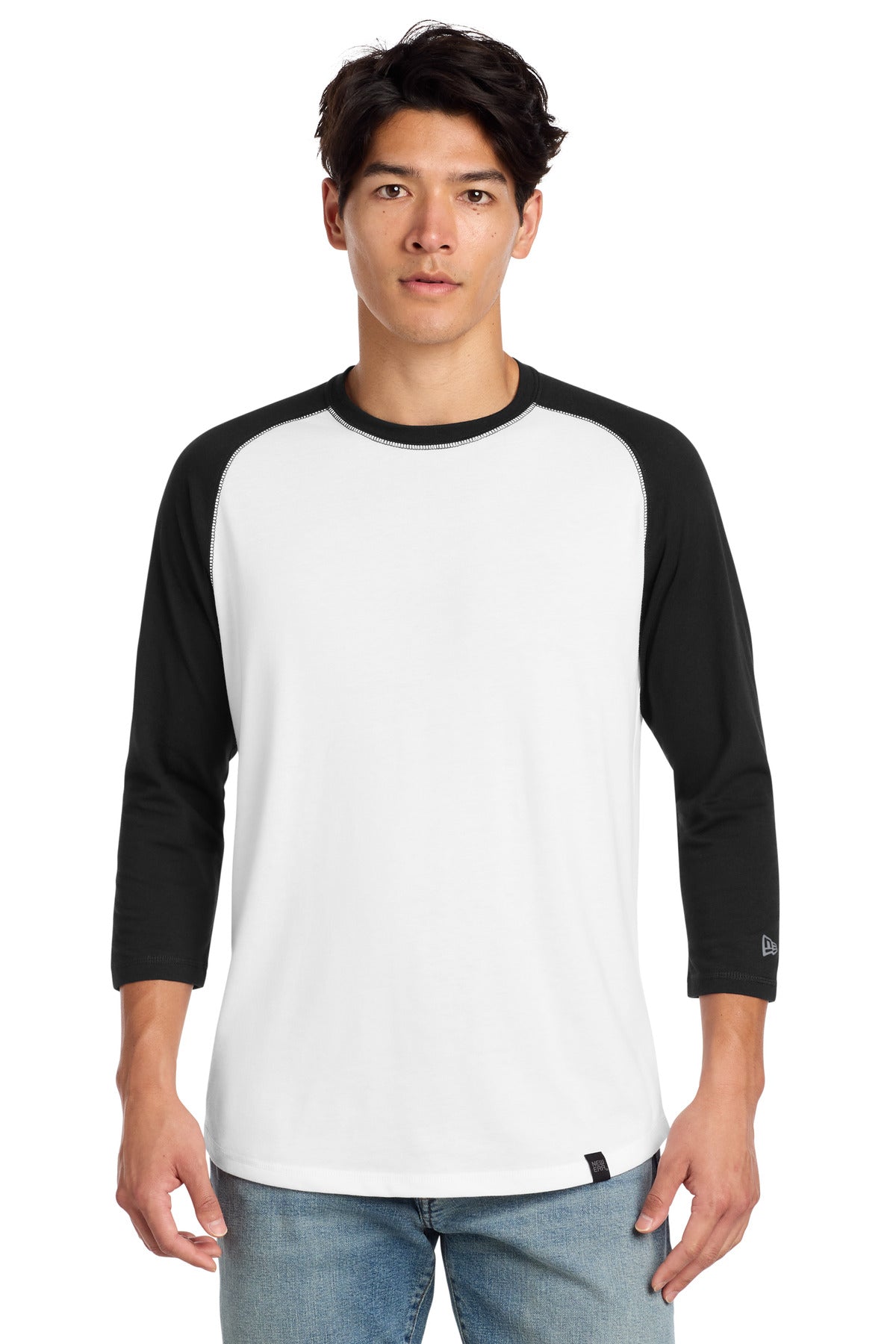 New Era  ®  Heritage Blend 3/4-Sleeve Baseball Raglan Tee. NEA104