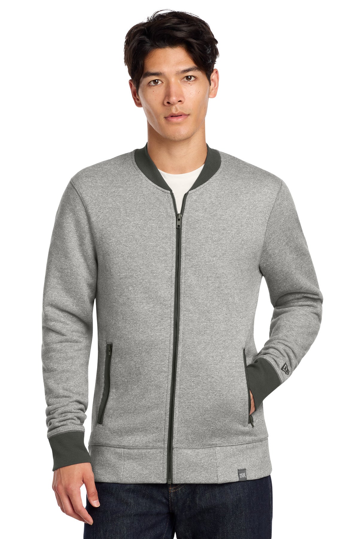 New Era  ®  French Terry Baseball Full-Zip. NEA503