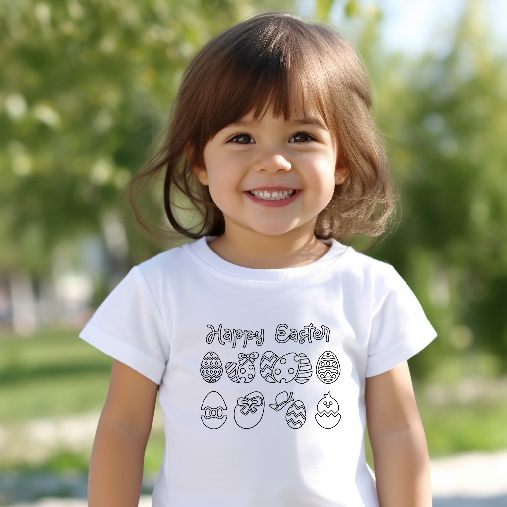 Washable Coloring Shirt | Easter T-Shirt