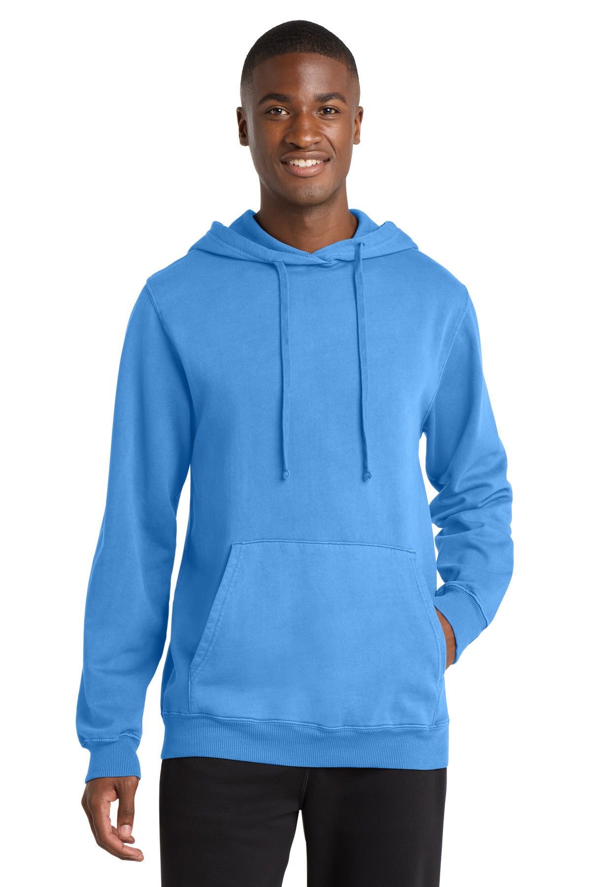Port & Co ™  Beach Wash ®  Garment-Dyed Pullover Hooded Sweatshirt. PC098H