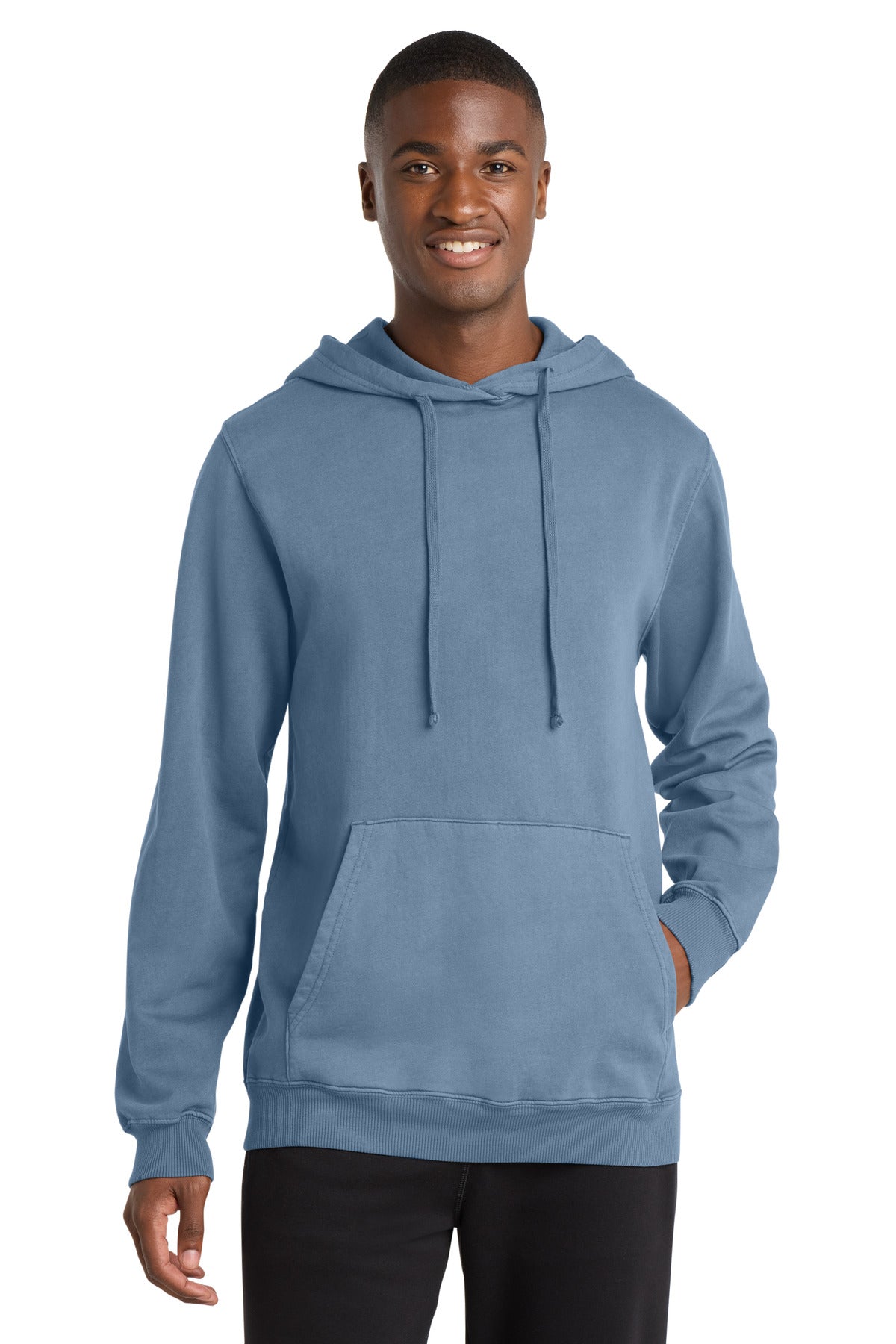 Port & Co ™  Beach Wash ®  Garment-Dyed Pullover Hooded Sweatshirt. PC098H