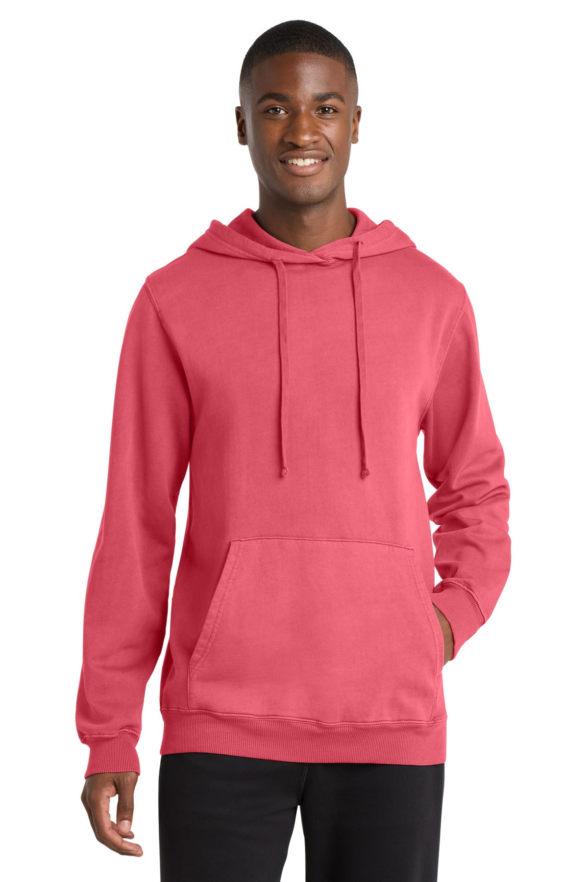 Port & Co ™  Beach Wash ®  Garment-Dyed Pullover Hooded Sweatshirt. PC098H
