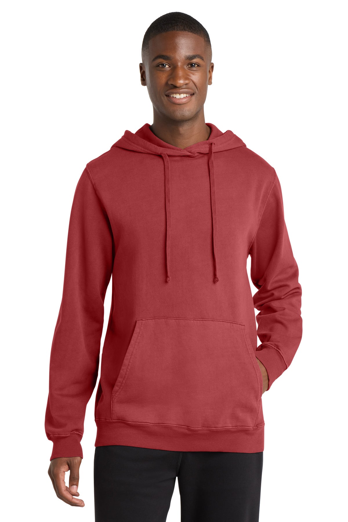 Port & Co ™  Beach Wash ®  Garment-Dyed Pullover Hooded Sweatshirt. PC098H
