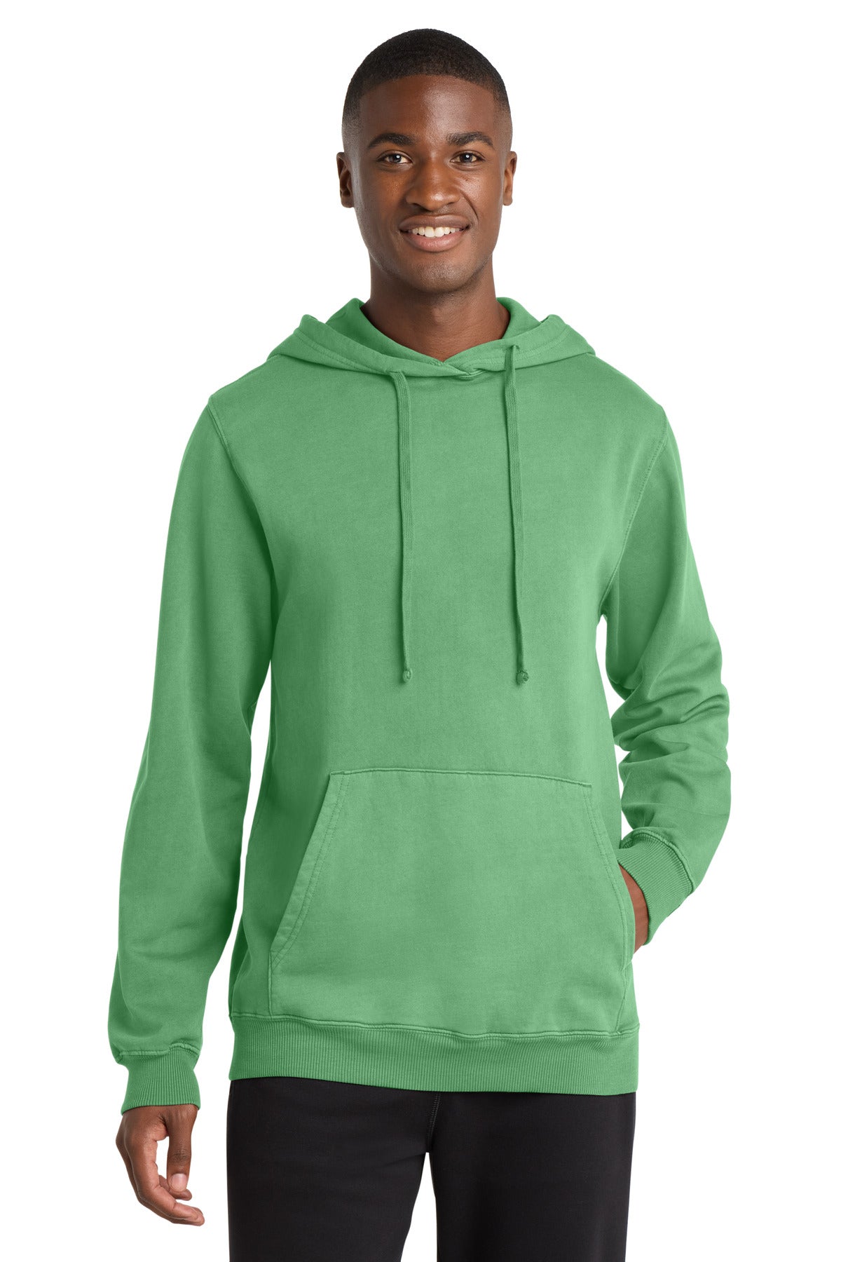 Port & Co ™  Beach Wash ®  Garment-Dyed Pullover Hooded Sweatshirt. PC098H
