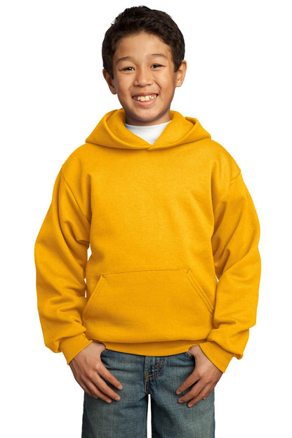 Port & Co ™  Youth Core Fleece Pullover Hooded Sweatshirt.  PC90YH