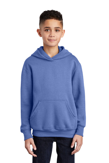 Port & Co ™  Youth Core Fleece Pullover Hooded Sweatshirt.  PC90YH