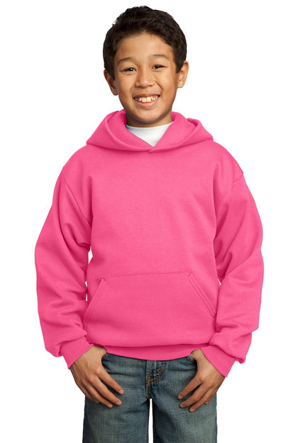 Port & Co ™  Youth Core Fleece Pullover Hooded Sweatshirt.  PC90YH