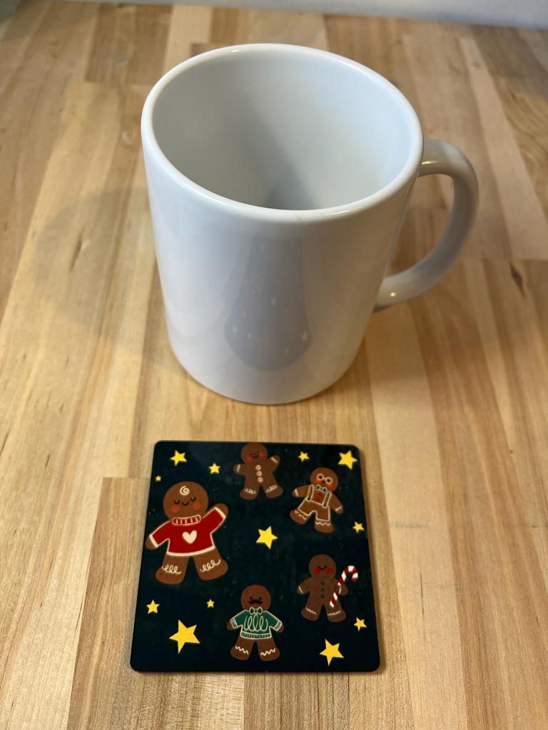 Christmas Gingerbread Coasters