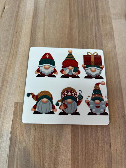 Christmas Gnomes Coasters