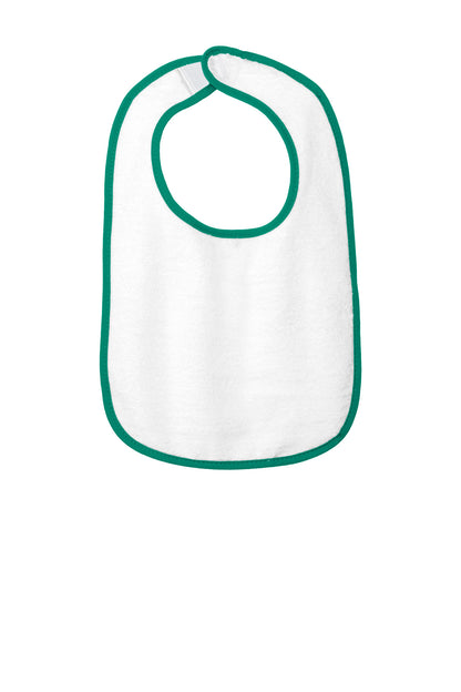 Rabbit Skins ™  Infant Contrast Trim Terry Bib. RS1003