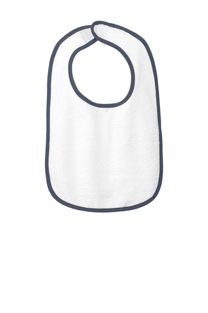 Rabbit Skins ™  Infant Contrast Trim Terry Bib. RS1003