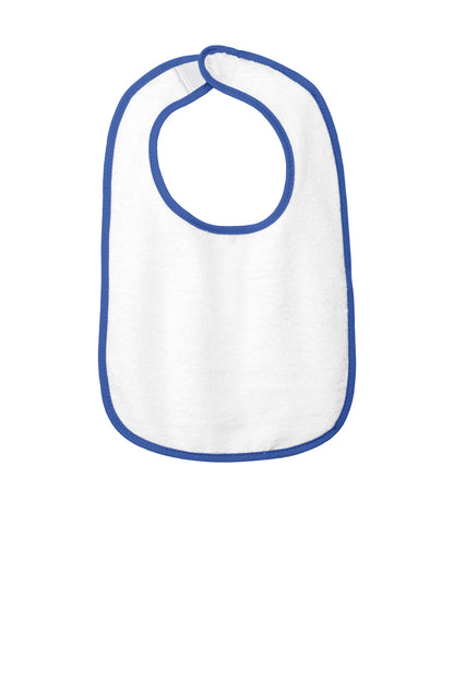 Rabbit Skins ™  Infant Contrast Trim Terry Bib. RS1003