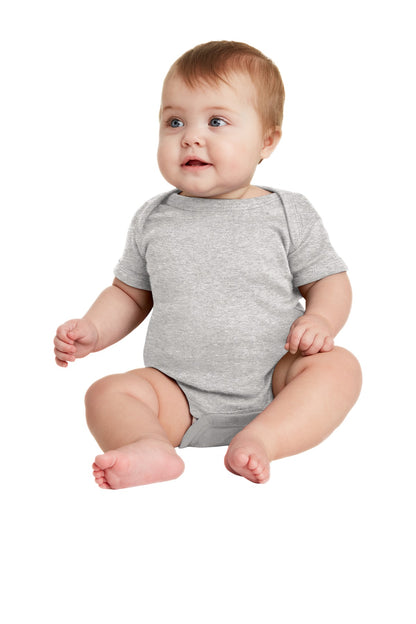 Rabbit Skins ™  Infant Short Sleeve Baby Rib Bodysuit. RS4400
