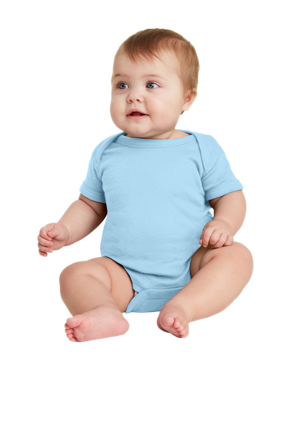 Rabbit Skins ™  Infant Short Sleeve Baby Rib Bodysuit. RS4400