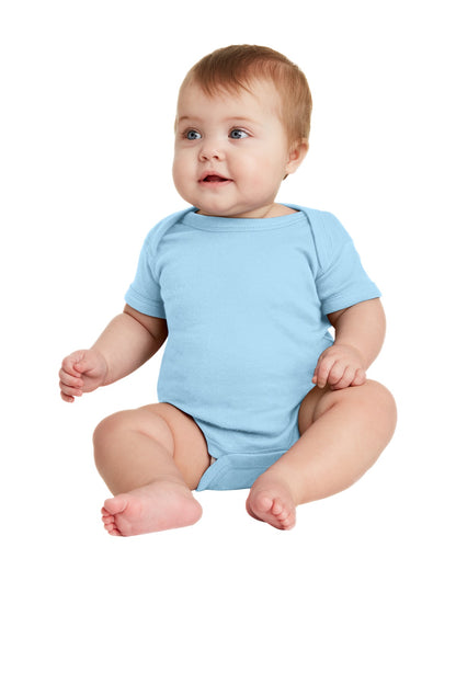 Rabbit Skins ™  Infant Short Sleeve Baby Rib Bodysuit. RS4400