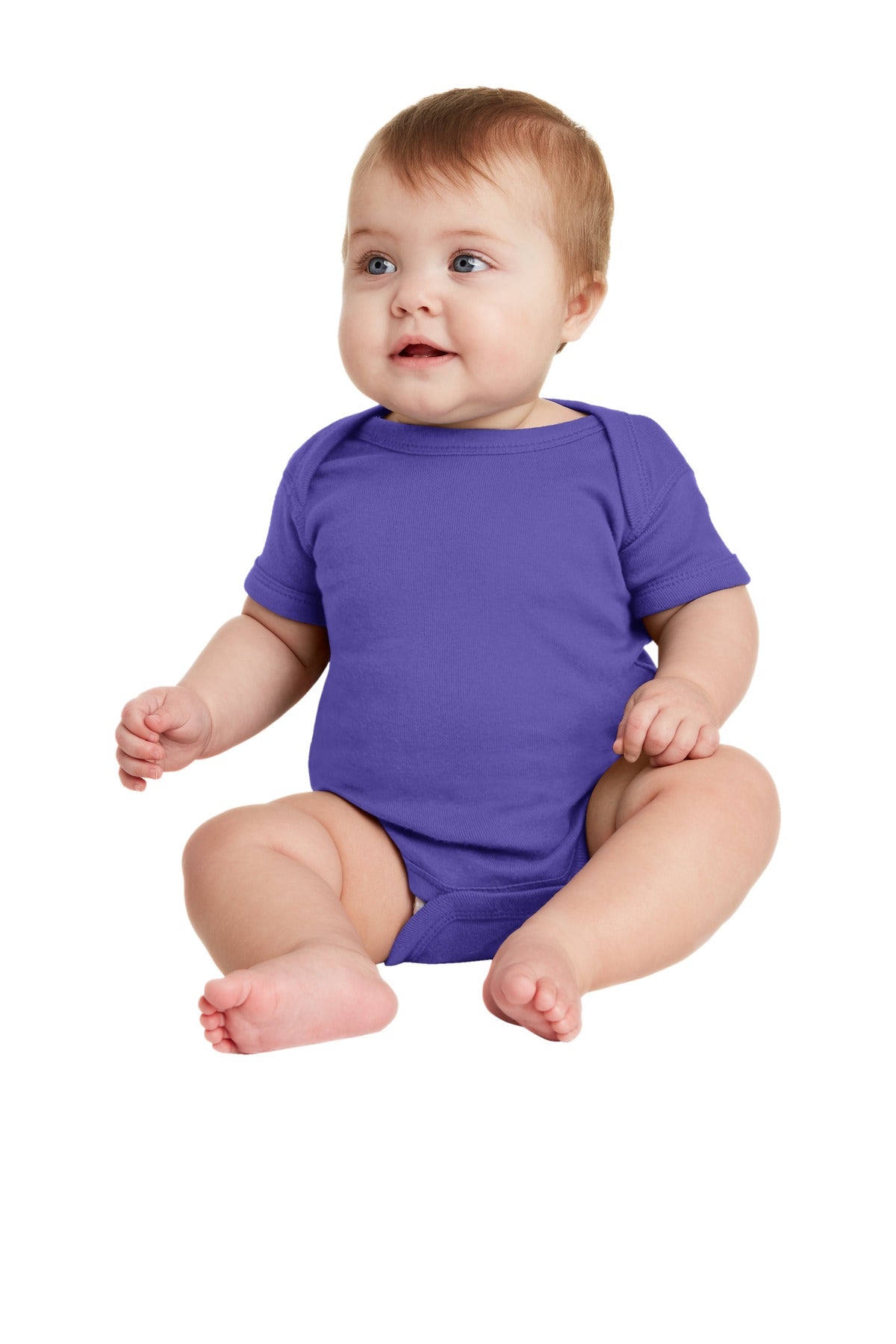 Rabbit Skins ™  Infant Short Sleeve Baby Rib Bodysuit. RS4400
