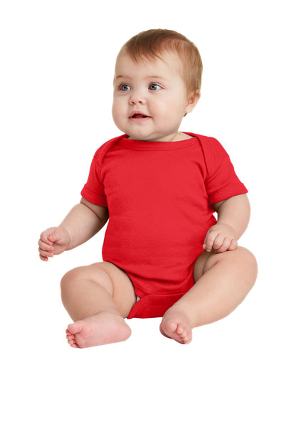 Rabbit Skins ™  Infant Short Sleeve Baby Rib Bodysuit. RS4400