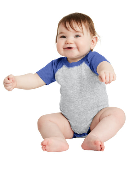 DISCONTINUED  Rabbit Skins ™  Infant Baseball Fine Jersey Bodysuit. RS4430