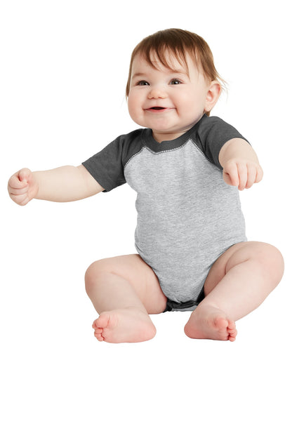 DISCONTINUED  Rabbit Skins ™  Infant Baseball Fine Jersey Bodysuit. RS4430