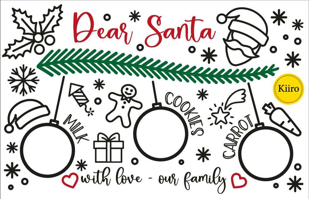 Christmas Dear Santa 2 Placemats