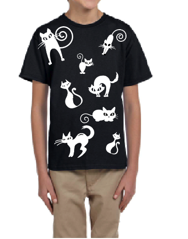 Halloween UNISEX and Kids T-Shirt / Cats