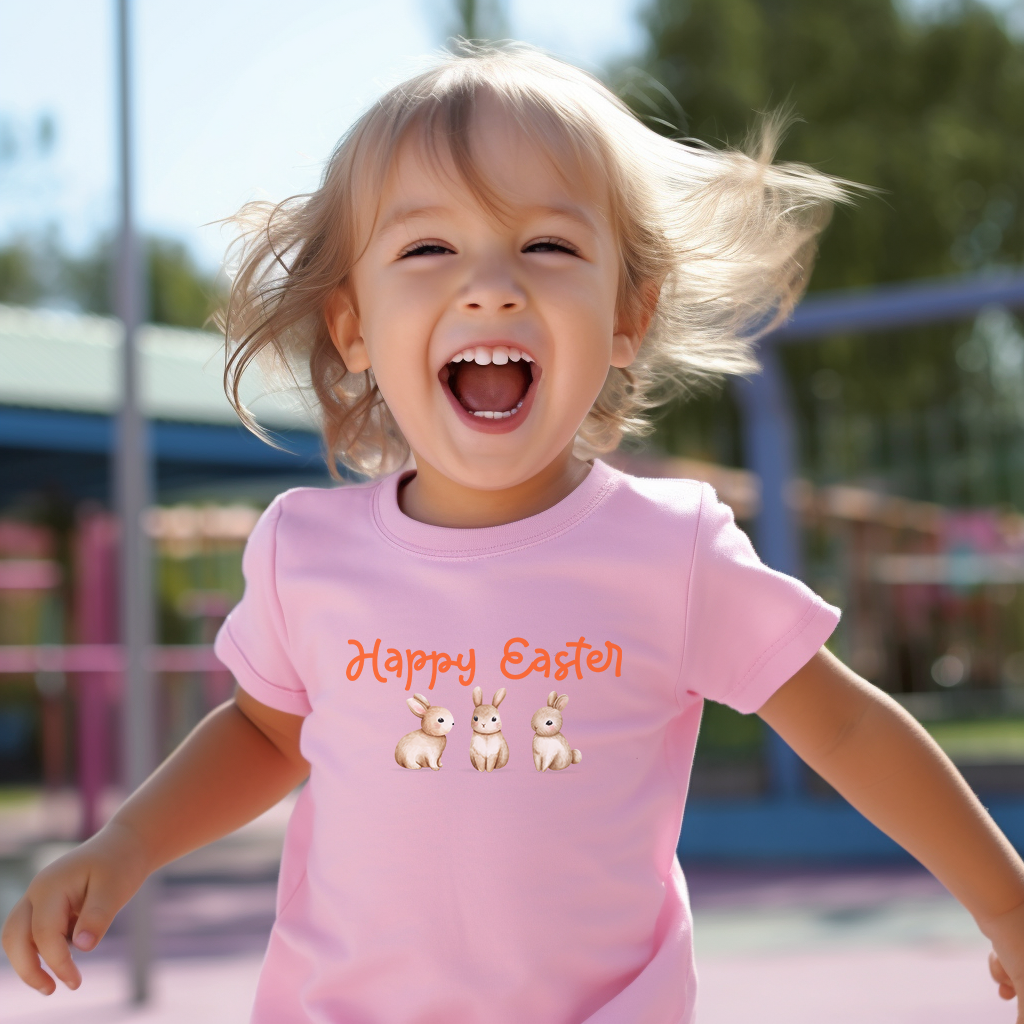 Three Bunnies | T-Shirt And Bodysuits | Happy Easter