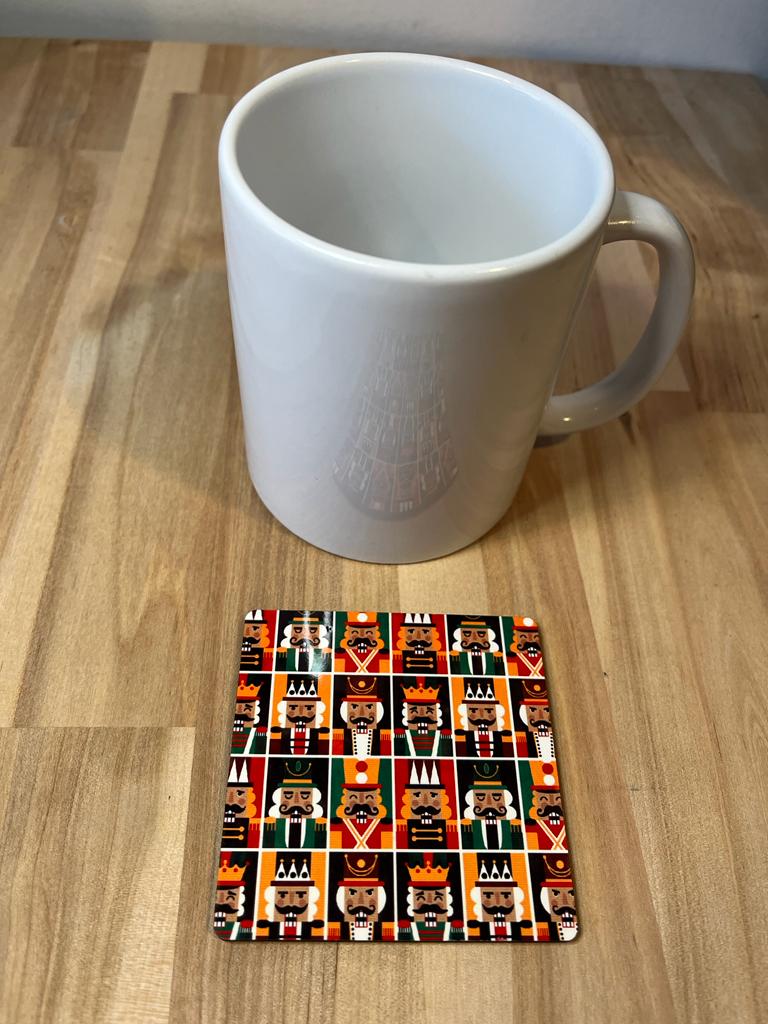 Christmas Square Nutcraker Coasters