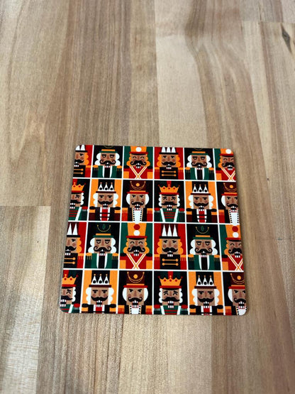 Christmas Square Nutcraker Coasters